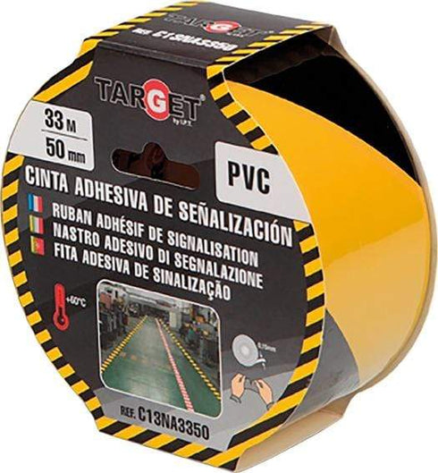 TARGET CINTA SEÑAL.C13NA3350 33MX50MM AMA/NGR