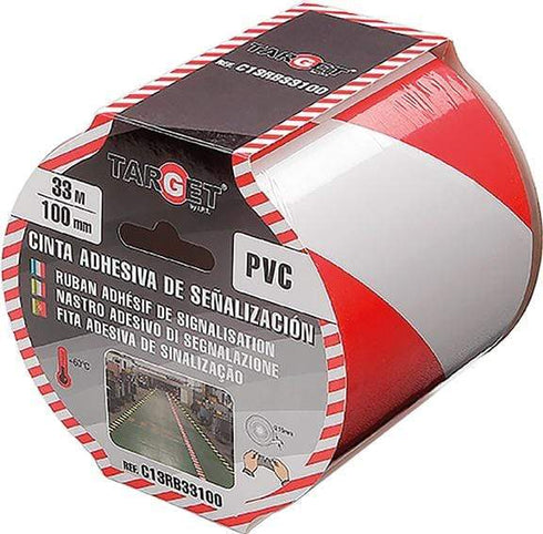 TARGET CINTA SEÑAL.C13RB33100 33MX100MM ROJO/BC