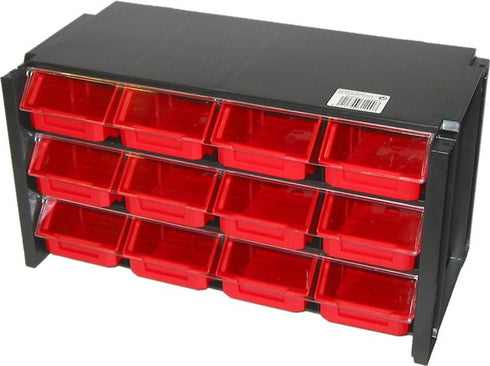 Estante Apilable Tayg 312007 360x170x190 mm | 12 Gavetas para Taller y Tornillería
