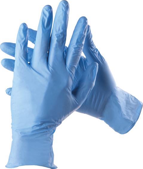 TECNOPACKING GUANTE ECOBLUE DES.NITRILO AZUL T-L C100