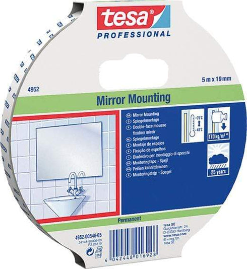 TESA-TAPE CINTA D.CARA ESPEJOS 4952-05MX19MM BCO