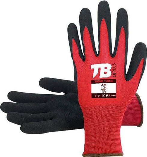 TOMAS BODERO 7 / Rojo - negro Guante Tomas Bodero 700RMF Touch - Pack de 10
