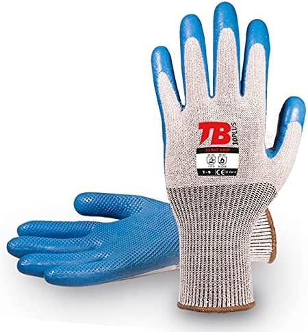 TOMAS BODERO 8 / M Pack de 10 unidades de Guante de protección TB 313AZ Grip