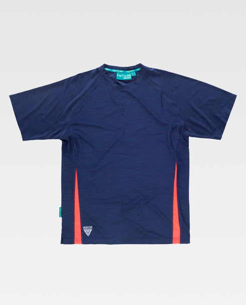 WORKTEAM CAMISETA M/CORTA WF2716 MARINO/ROJO XXL