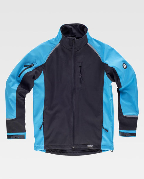 WorkTeam CHAQUETA WORKSHELL S9498 NGR/AZUL T-XL