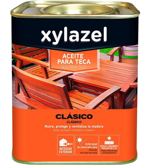 XYLAZEL Xylacel Aceite para Teca 5396254 750ML incoloro - PACK 6 UNIDADES